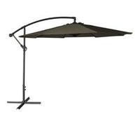 Parasol déporté OAHU rond 3m de diamètre gris Gris G