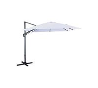 - Parasol déporté orientable 360° inclinable gauche droite 3 x 3 m Orient Ecru