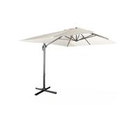 Parasol déporté rectangulaire 3x4m - Wimereux - Ecru - Parasol excentré inclinable dans 5 positions. rotatif à 360°.