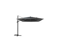 Parasol déporté rectangulaire melhia graphite avec led - 4 x 3 m - hespéride