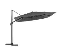 Parasol déporté rectangulaire Melhia - L. 400 x l. 300 cm - Anthracite