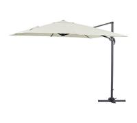 Parasol déporté "Sun 3" - 3 x 3 m - Ecru