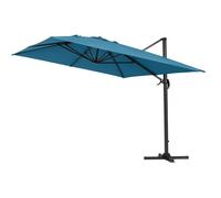 Parasol déporté ""Sun 4"" - 3 x 4 m - Bleu