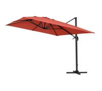 Parasol déporté ""Sun 4"" - 3 x 4 m - Rouge