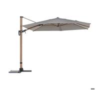 Parasol déporté ""Tikeo"" platine 4,2x3m - Hespéride