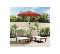 vidaXL Parasol Terre cuite 200 x 224 cm en aluminium