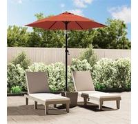 vidaXL Parasol Terre cuite 200 x 224 cm en aluminium