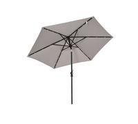 Parasol deporte toile en polyester rectangle 268 x 205 mat en metal