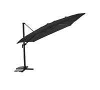 Parasol déportée 3 x 3 m inclinable 5 positions anthracite - jardideco