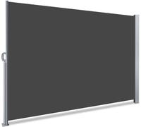 Parasol d'extérieur 180 x 300 cm, gris foncé, pour le jardin, le balcon ou la terrasse