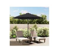 Parasol d'Extérieur avec LED et Mât en Acier Parasol de Patio Parasol de Jardin Parasol de Terrasse Parasol de Balcon 47134