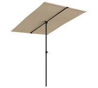 Parasol D'extérieur Avec Mât En Aluminium 2 X 1,5 M Taupe Helloshop26 02_0008229 Multicolore