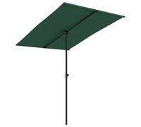 Parasol D'extérieur Avec Mât En Aluminium 2 X 1,5 M Vert Helloshop26 02_0008231 Multicolore