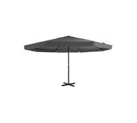 vidaXL Parasol avec mât en aluminium 500 cm Anthracite