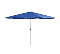 Parasol D'extérieur Avec Mât En Métal 400 Cm Bleu Azuré Helloshop26 02_0008264 Multicolore