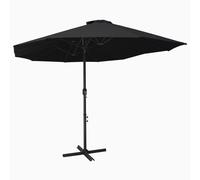Helloshop26 Parasol rectangulaire - Noir