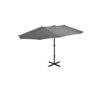 Parasol d'Extérieur Poteau en Aluminium, Pare-soleil de Patio, Abri de Soleil, Parasol de Terrasse Extérieur, 460 x 44869