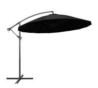 Parasol D'extérieur Suspendu 3 M Mât En Aluminium Noir Helloshop26 02_0008726 Multicolore