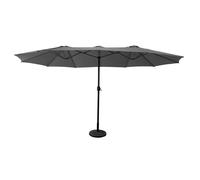 Parasol double 2,7x4,6m LINAI gris