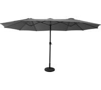 Parasol double 2,7x4,6m LINAI gris
