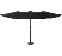 Parasol double 2,7x4,6m LINAI noir