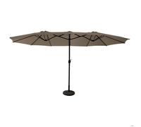 Parasol double 2,7x4,6m LINAI taupe