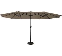 Parasol double 2,7x4,6m LINAI taupe