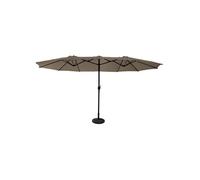 Parasol double 2,7x4,6m LINAI taupe