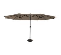Parasol double 2,7x4,6m LINAI taupe