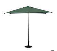 Parasol droit carré ""Soya"" vert olive D2,5x2,5m en acier - Hespéride