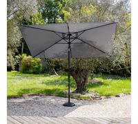 Parasol droit HAPUNA rectangulaire 2x3m gris