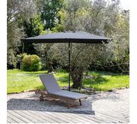 Happy Garden Parasol droit HAPUNA rectangulaire 2x3 m noir