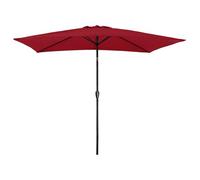 Parasol droit HAPUNA rectangulaire 2x3m rouge
