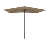 Parasol droit hapuna rectangulaire 2x3m taupe