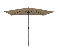 Parasol droit HAPUNA rectangulaire 2x3m taupe