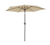Parasol droit hapuna rond 2,70m de diamètre beige