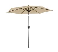 Parasol droit hapuna rond 2,70m de diamètre beige