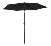 Parasol droit HAPUNA rond 2,70m de diamètre noir Noir G