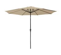 Parasol droit hapuna rond 3,30m de diamètre beige