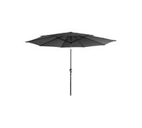 Parasol droit HAPUNA rond 3,30m de diamètre gris