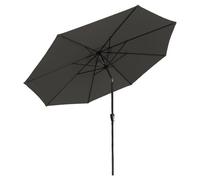 Parasol droit HAPUNA rond 3,30m de diamètre gris