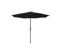 Parasol droit HAPUNA rond 3,30m de diamètre noir