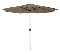 Parasol droit HAPUNA rond 3,30m de diamètre taupe