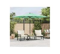 vidaXL Parasol avec mât en acier vert 288x288x225 cm