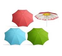 Parasol droit mat en aluminium rond bigbuy garden multicolore G