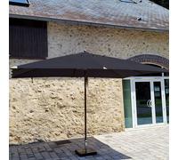 Parasol droit noir 4x3 m pegasia