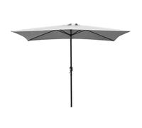 Parasol droit rectangulaire GRIS 180gr Protection UV50+ - Longueur 300 x Largeur 200 x Hauteur 245 cm