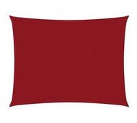 Parasol droit rectangulaire mat en acier 350 x 250 vidaxl Rouge