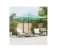 vidaXL Parasol avec mât en acier vert 290x290x238 cm