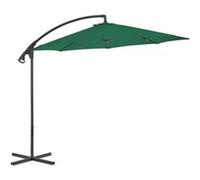 Parasol droit vidaxl mat en acier rond 300 x 300 toile en polyester vert G